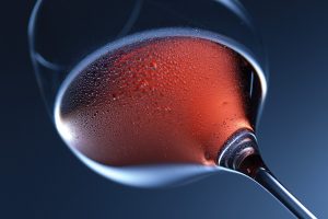 Glas Rotwein